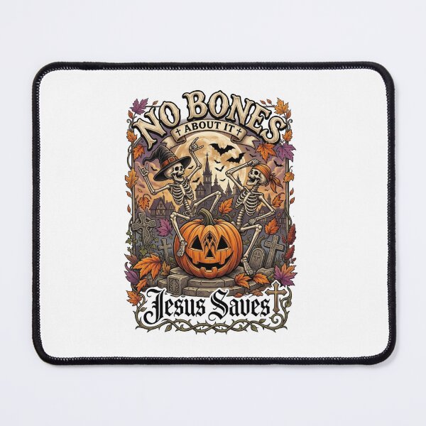 Item preview, No Bones About It Jesus Saves Halloween Skeleton designed and sold by WindlerAlexzand.