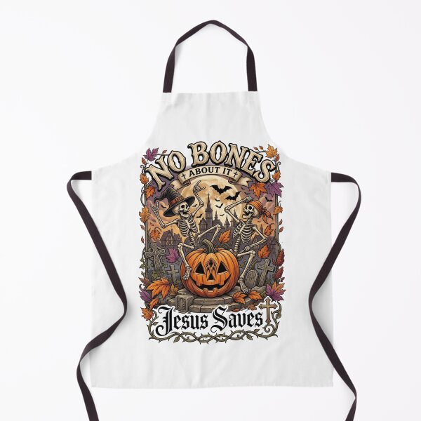 Item preview, No Bones About It Jesus Saves Halloween Skeleton designed and sold by WindlerAlexzand.
