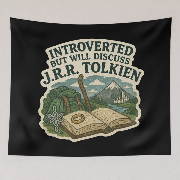 Item preview, Introverted Tolkien Reader designed and sold by Emilykerryart.