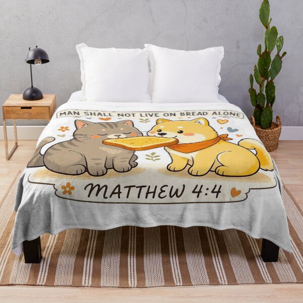 Item preview, Matthew 4:4 Man Shall Not Live On Bread Alone designed and sold by plushism.