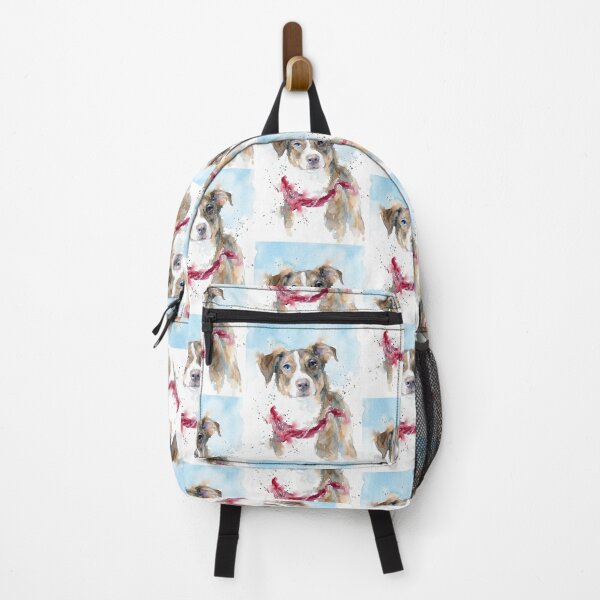 Item preview, Dog Portrait, Heterochromia, Red Bandana designed and sold by caracatita75.