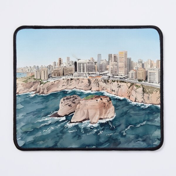 Item preview, Beirut Lebanon Travel Poster – Cityscape Wall Art designed and sold by POSTERIOCREW.