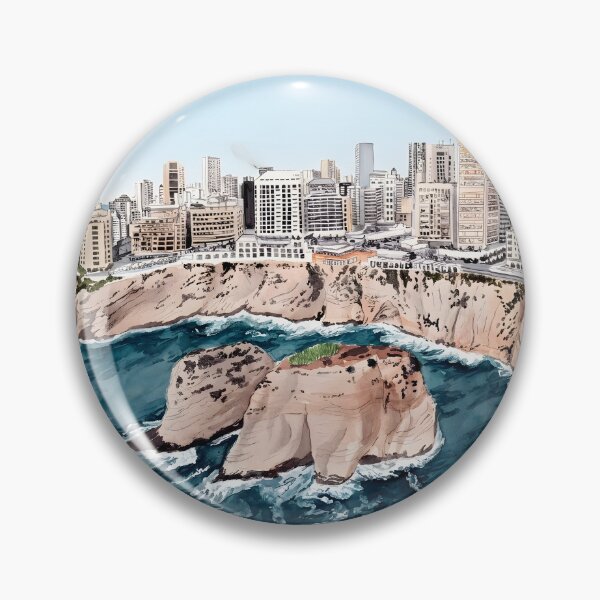 Item preview, Beirut Lebanon Travel Poster – Cityscape Wall Art designed and sold by POSTERIOCREW.