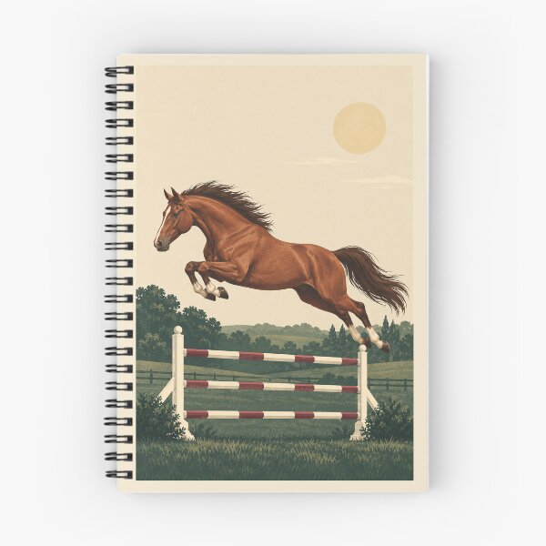 Item preview, Vintage Jumping Horse - Classic Equestrian Countryside designed and sold by Glottopia.