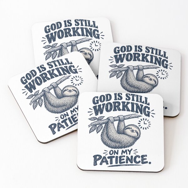 Item preview, God Is Still Working on My Patience – Funny Sloth Christian Shirt designed and sold by Bellynza.