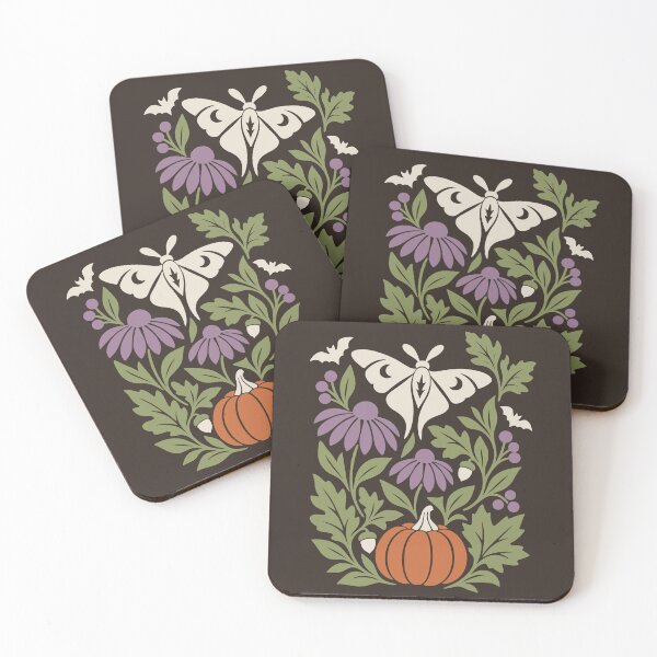Item preview, Witchy Moth Pumpkin Spooky Botanical designed and sold by MavtM.