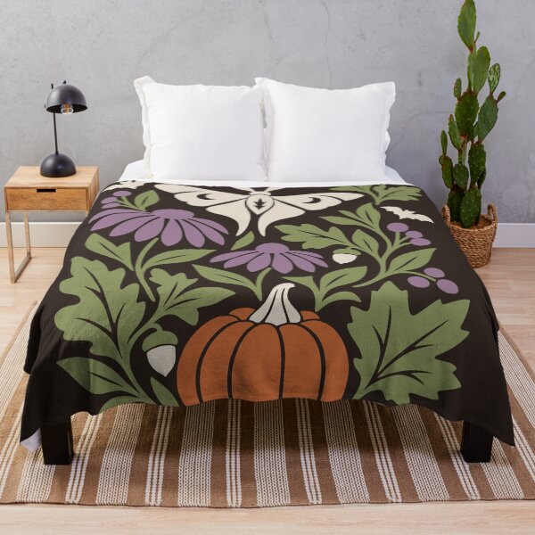 Item preview, Witchy Moth Pumpkin Spooky Botanical designed and sold by MavtM.