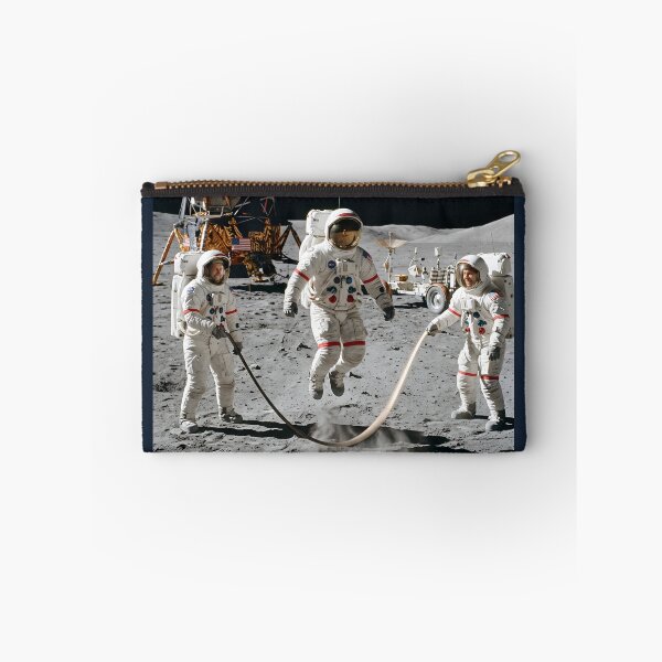 Item preview, NASA astronaut jumping rope on the moon designed and sold by WiseBow.