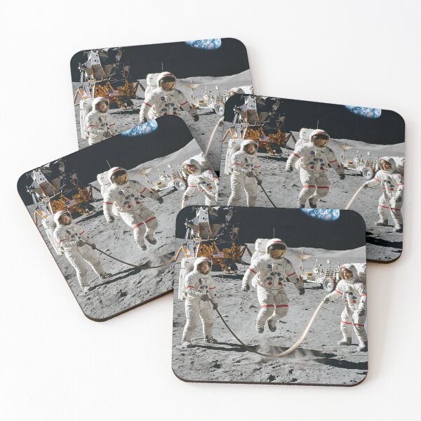 Item preview, NASA astronaut jumping rope on the moon designed and sold by WiseBow.