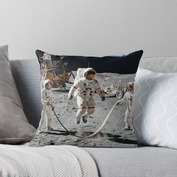 Item preview, NASA astronaut jumping rope on the moon designed and sold by WiseBow.