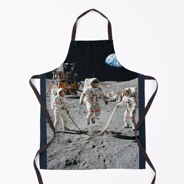 Item preview, NASA astronaut jumping rope on the moon designed and sold by WiseBow.