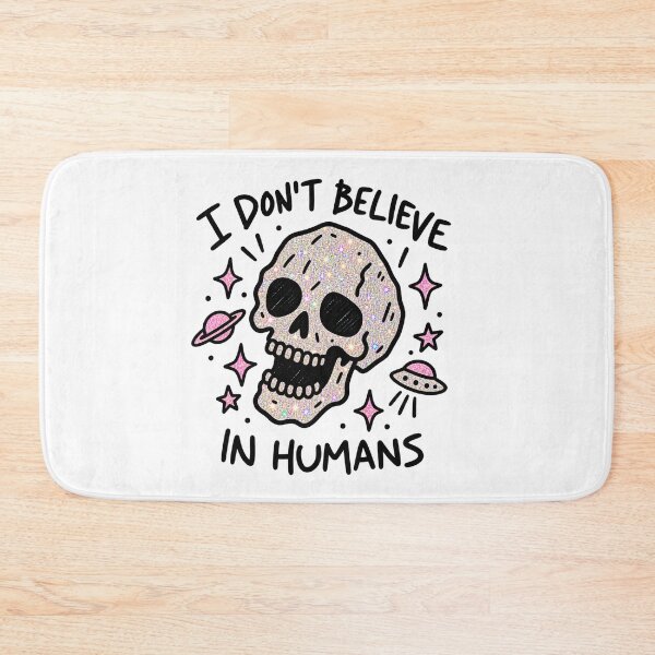 Item preview, I Don't Believe in Humans Alien Skull designed and sold by MonkiFlipp.