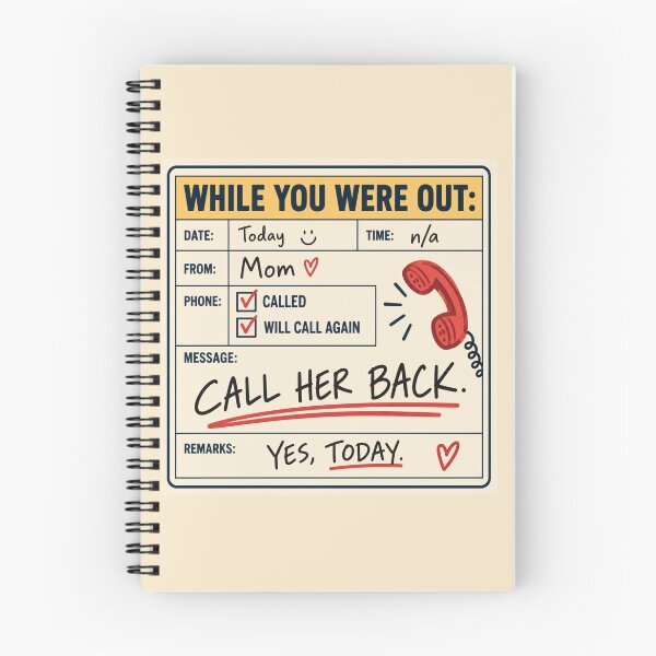 Item preview, Call Your Mom Dorm Pillow – While You Were Out College Move In Gift designed and sold by astersgraphics.