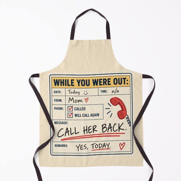 Item preview, Call Your Mom Dorm Pillow – While You Were Out College Move In Gift designed and sold by astersgraphics.