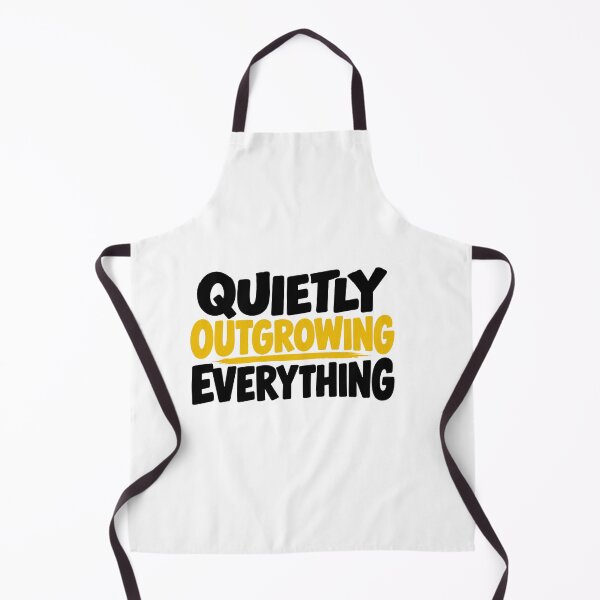Item preview, Quietly Outgrowing Everything – Minimalist Motivational Quote Design designed and sold by Lovestickerco.