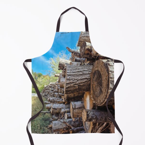 Item preview, Stacked wooden logs in nature designed and sold by Peter-Mahr.