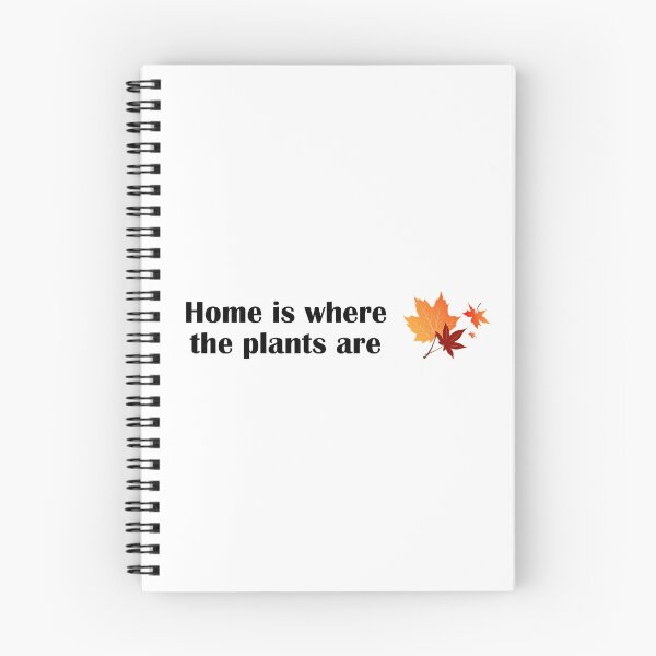 Item preview, Home Is Where The Plants Are Botanical Quote designed and sold by IannelloDesign.