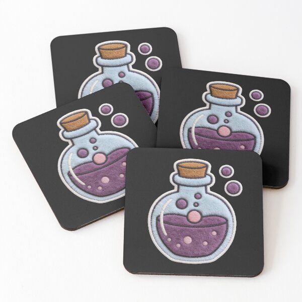 Item preview, Pastel Goth Potion - Witchcore Magic Flask Faux Patch designed and sold by thelexiverse.
