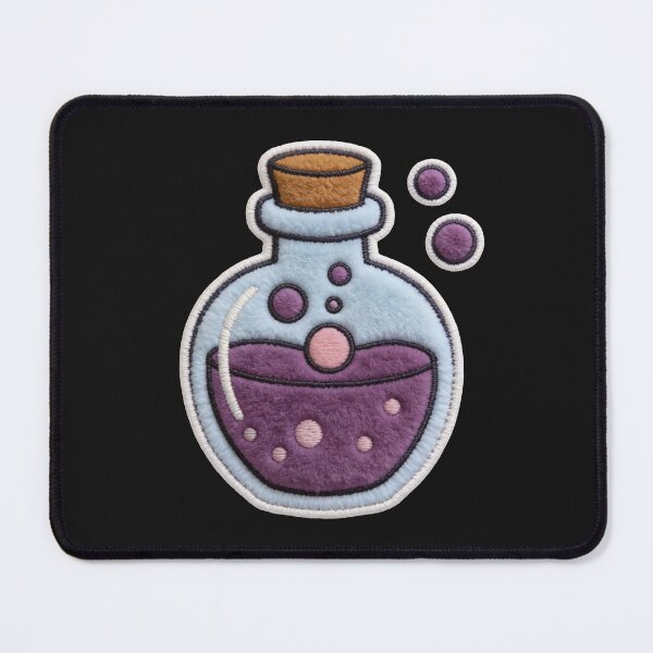 Item preview, Pastel Goth Potion - Witchcore Magic Flask Faux Patch designed and sold by thelexiverse.