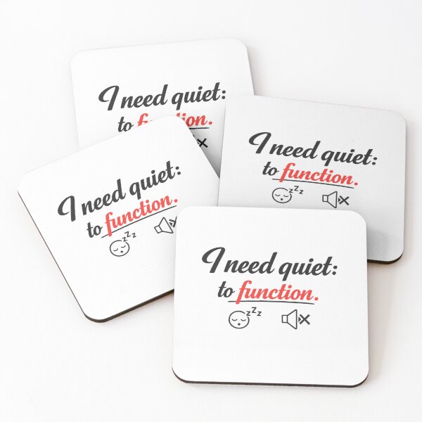 Item preview, I Need Quiet To Function Funny Introvert Quote Design designed and sold by MarselArt.