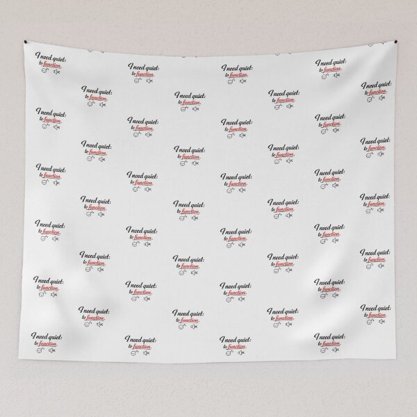 Item preview, I Need Quiet To Function Funny Introvert Quote Design designed and sold by MarselArt.