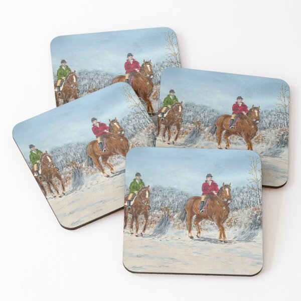 Item preview, Horse trek in snow designed and sold by BrendaMillenArt.