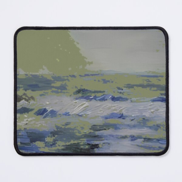 Item preview, Misty Coastal Waves Impressionist Seascape Art designed and sold by BotanicalCanva.