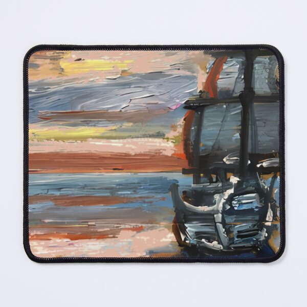 Item preview, Ancient Galleon at Sunset Impressionist Ocean Art designed and sold by BotanicalCanva.
