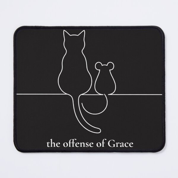 Item preview, The Offense of Grace – Minimalist Cat and Mouse Christian Shirt designed and sold by Bellynza.