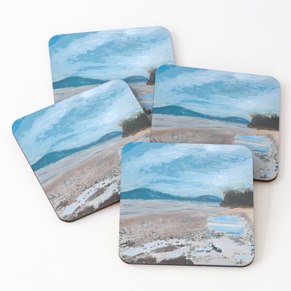 Item preview, Serene Coastal Estuary Impressionist Landscape Art designed and sold by BotanicalCanva.
