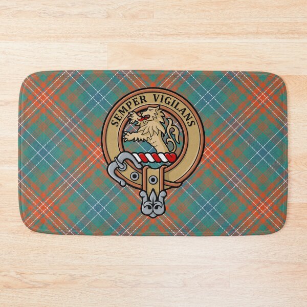 Item preview, Clan Wilson Crest over Ancient Tartan designed and sold by sifis.