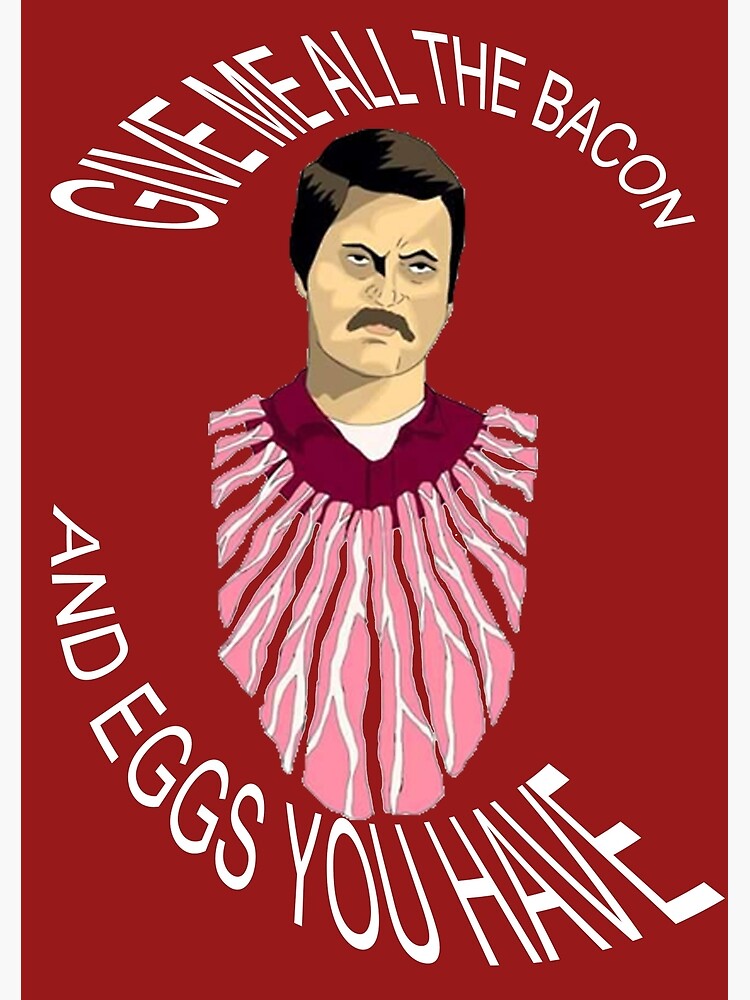 Ron Swanson Poster By Mddm Redbubble 7210