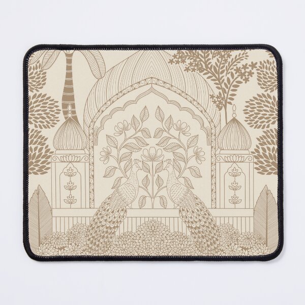 Item preview, Golden Peacock Toile Luxe Vintage Palace Arch designed and sold by DColourMuse.