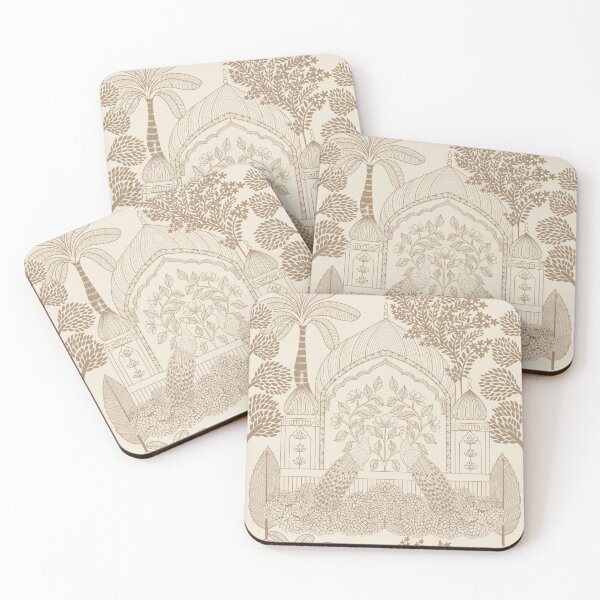 Item preview, Golden Peacock Toile Luxe Vintage Palace Arch designed and sold by DColourMuse.