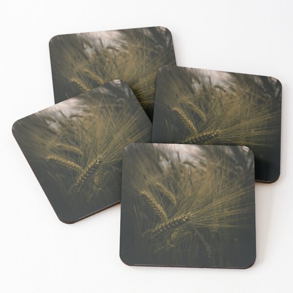 Item preview, Moody Wheat Field Dark Rural Landscape Photography designed and sold by wildsilencee.