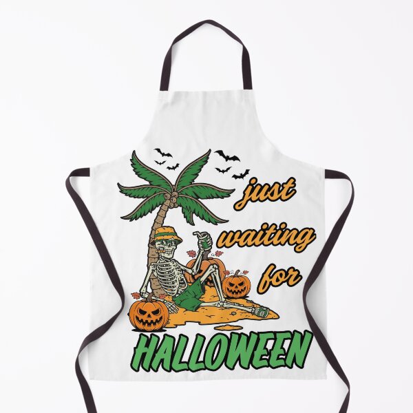 Item preview, Just waiting for Halloween - skeleton on the beach designed and sold by She - artist creations .