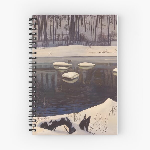 Item preview, au sable river winter adirondacks 1960 by Rockwell Kent - Rockwell kent paintings designed and sold by namikikkik.