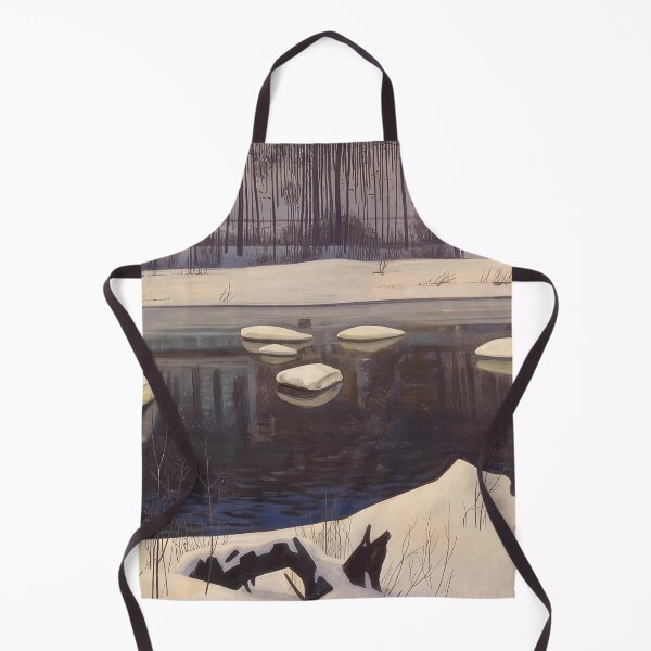 Item preview, au sable river winter adirondacks 1960 by Rockwell Kent - Rockwell kent paintings designed and sold by namikikkik.