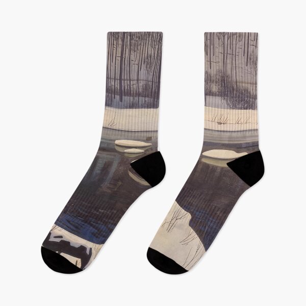 Item preview, au sable river winter adirondacks 1960 by Rockwell Kent - Rockwell kent paintings designed and sold by namikikkik.