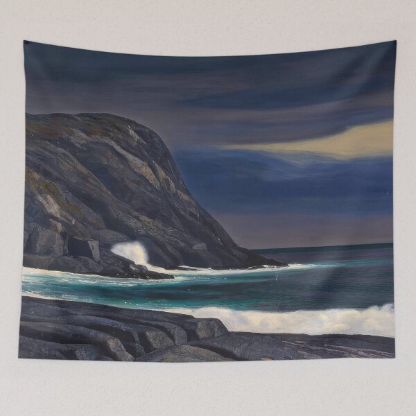 Item preview, brewing storm monhegan 1950 by Rockwell Kent - Rockwell kent paintings designed and sold by namikikkik.