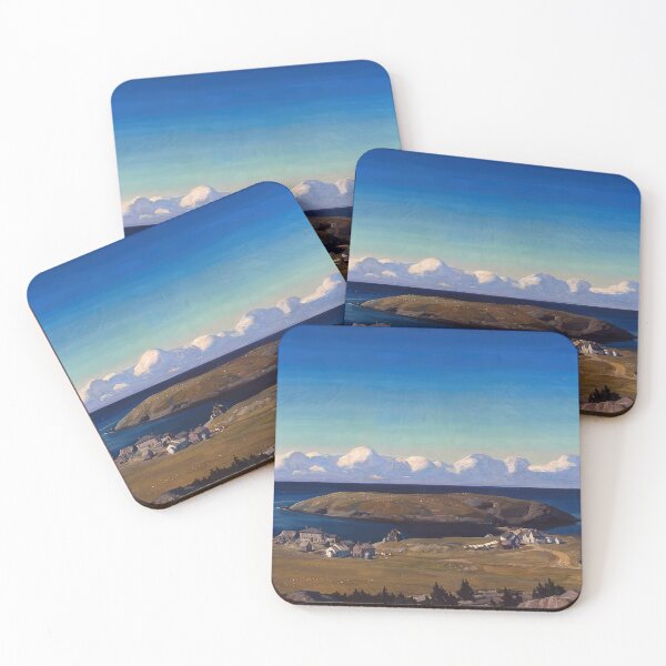 Item preview, island village coast of maine 1909 1 by Rockwell Kent - Rockwell kent paintings designed and sold by namikikkik.