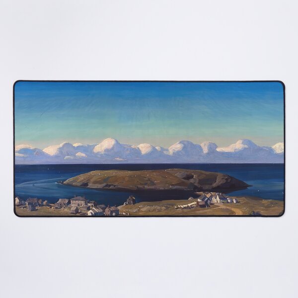 Item preview, island village coast of maine 1909 1 by Rockwell Kent - Rockwell kent paintings designed and sold by namikikkik.