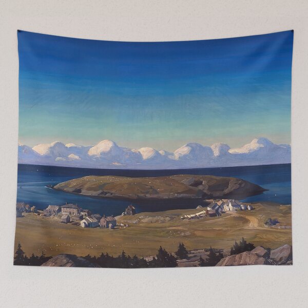 Item preview, island village coast of maine 1909 1 by Rockwell Kent - Rockwell kent paintings designed and sold by namikikkik.