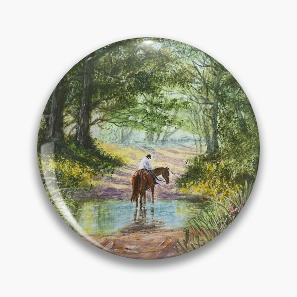Item preview, Forest horse and rider designed and sold by BrendaMillenArt.