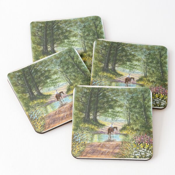 Item preview, Forest horse and rider designed and sold by BrendaMillenArt.