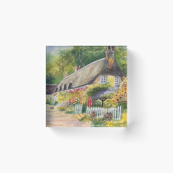 Artikelvorschau, Cottage-Klatsch: Aquarellmalerei inspiriert von Terry Harrison entworfen und verkauft von BrendaMillenArt.