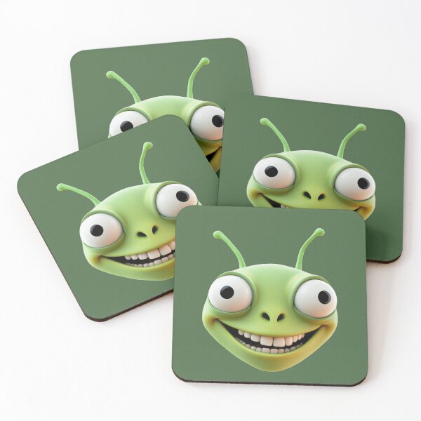 Item preview, Funny Green Alien Smile designed and sold by chicworld2026.