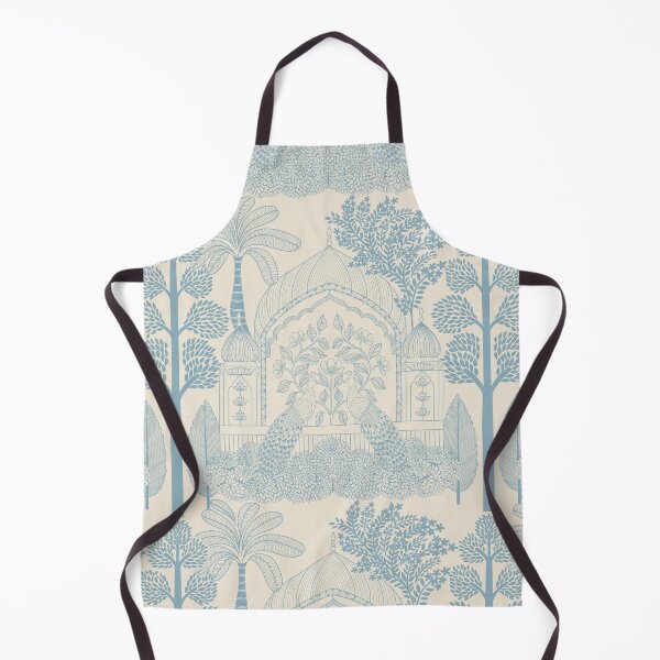 Item preview, Sky Blue Peacock Toile Airy Palace Arch Pattern designed and sold by DColourMuse.
