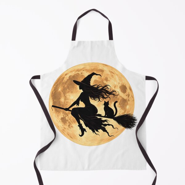 Item preview, Moonlight Witch & Black Cat | Magical Halloween Design designed and sold by CalmMandala.