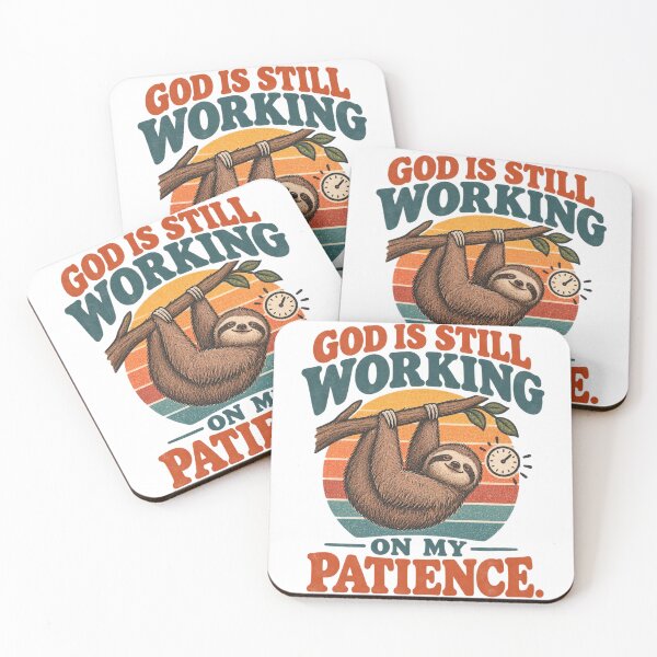 Item preview, God Is Still Working on My Patience – Retro Sloth Christian Shirt designed and sold by Bellynza.
